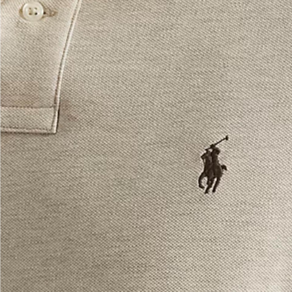 Polo by Ralph Lauren Men's Tan Polo Shirt. Size XXL.